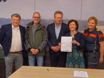 Ondertekening Natuurbrandbeheersplan